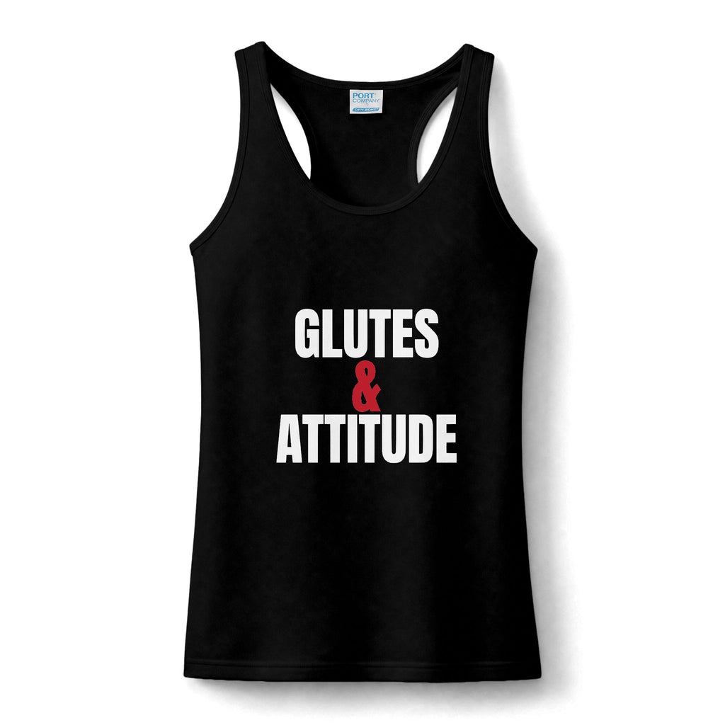 Glutes & Attitude Women's Performance Tank | Gym Workout Tank Top