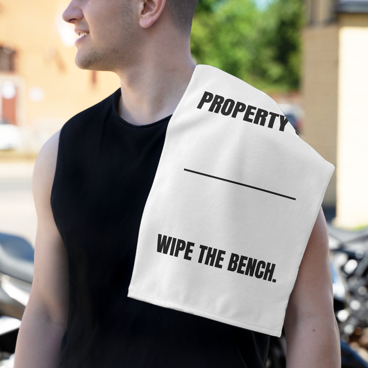 Property Of... Wipe the Bench Gym Towel
