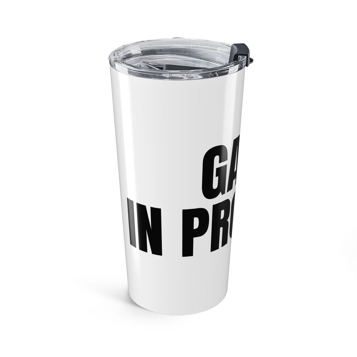 Gains in Progress Tumbler | 20oz Gym Cup