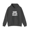 Gains Don't Take Holidays Hoodie