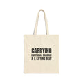 Carrying Emotional Baggage & a Lifting Belt Tote